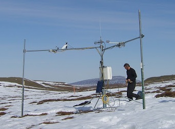 Prof. Adrian Rocha conducting research on the Alaskan Tundra