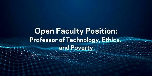 Professor Of Tech Ethics Poverty Job 1