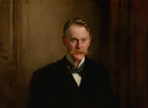 John Singer Sargent (1856–1925) George Frederick McCorquodale,1902 Oil on canvas 58 ¼ x 38 in. Gift of Joe Szymanski in honor of his life-long friend, Andy Musser 2023.020