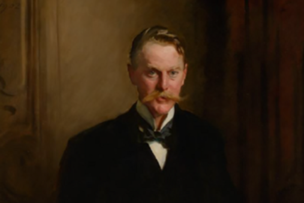 John Singer Sargent (1856–1925) George Frederick McCorquodale,1902 Oil on canvas 58 ¼ x 38 in. Gift of Joe Szymanski in honor of his life-long friend, Andy Musser 2023.020